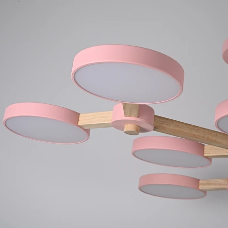Потолочная люстра на штанге LED TURNA Розовый ImperiumLoft Turna-X01 (178303-26, Умный дом, WiFi, голосовое управление)