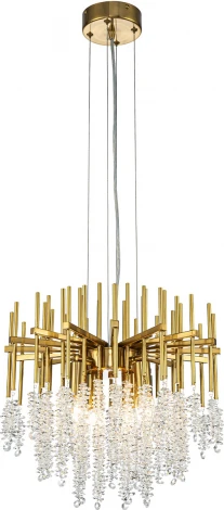 Подвесная люстра (12052/6P Gold) Indigo Cappella V000602 (220V, хрусталь, на тросе)