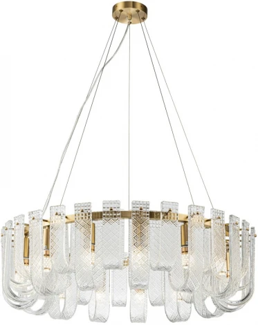 Подвесная люстра Belfast Severn 6601-800 BR CL (220V, на тросе, круглые)