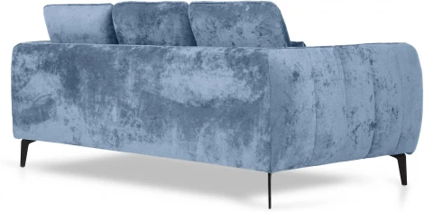 Диван Amsterdam трехместный ОГОГО (арт.786600), (Велюр,Ткань/Голубой)