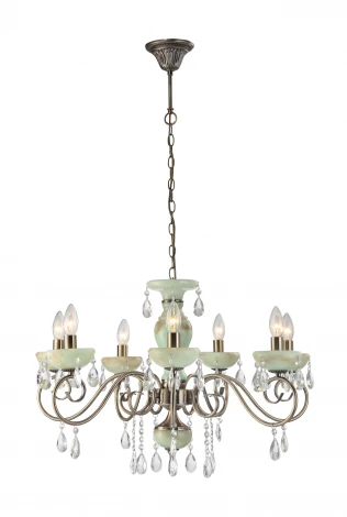 Подвесная люстра Arte Lamp Onyx Green A9592LM-7AB