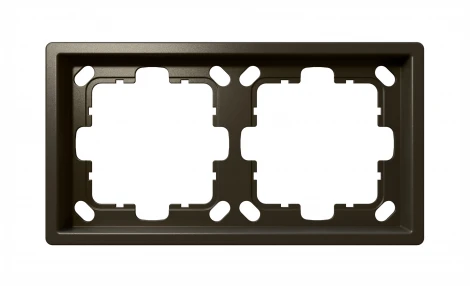 Рамка на 2 поста (бронза) Jasmart FD FD1002BR