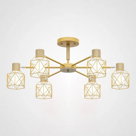 Потолочная люстра на штанге Corf B3 Yellow 6 Lamps ImperiumLoft Corf-B01 (192773-26) (220V)
