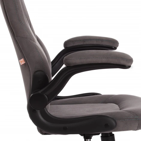 Кресло BAZUKA флок, серый/серый перф., 29/29/06 Tetchair 19456