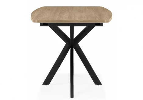 Стол деревянный Индиана 130x80 дуб кунео / черный 631622