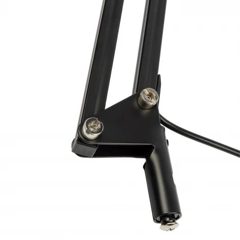 Офисная настольная лампа на струбцине Uniel TLD-524 Black/LED/500Lm/4500K/Dimmer (220V, диммер, сенсорный выключатель)