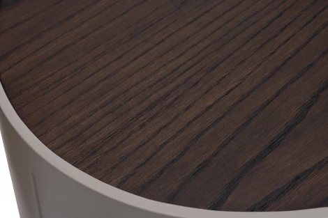 Тумбочка 2 ящика темный шпон 59*43*55см Garda Decor арт.77IP-30200