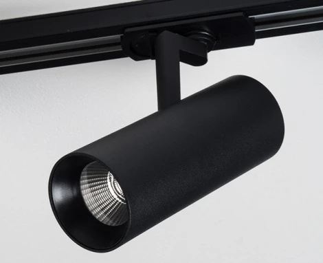 Трековый светильник однофазный Italline TR 3007 black 4000K (LED, 220V, круглые)