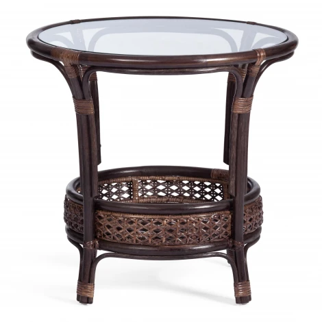 Комплект "PELANGI" 02/15 ( стол со стеклом + 4 кресла ) [с подушками] Tetchair арт.15198