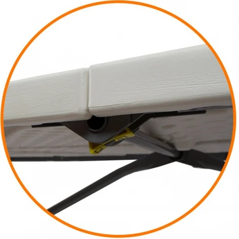 Стол-книжка Сатурн пластиковый разборный белый