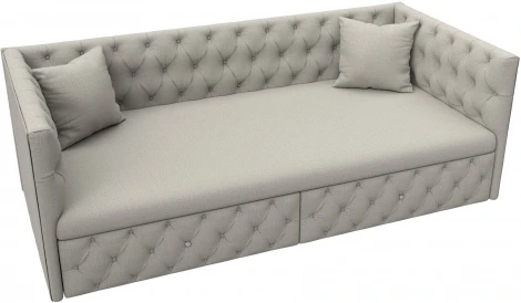 Диван детский прямой Найс (Бежевый/Рогожка) Лига Диванов арт.122425