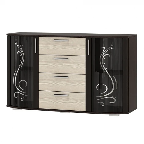 Комод БТС со стразами Грация, венге/лоредо