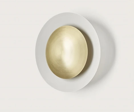 Настенный светильник светодиодный Aromas del Campo Coss A1203/60 Matt White + Diffuser 40 cm Matt Brass