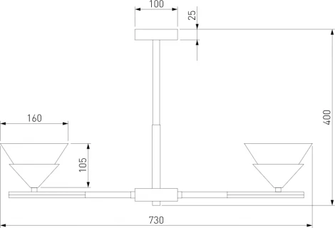 Потолочная люстра на штанге Eurosvet Rylee 70138/6 хром (220V)