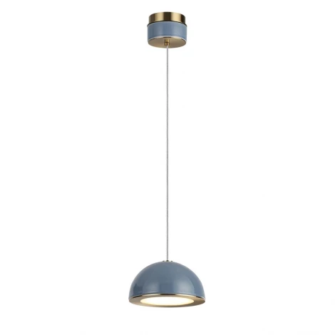 Подвесной светильник светодиодный Odeon Light Lulu 5452/6LA светлая бронза/синий/металл/керамика/акрил LED 6W 3000K