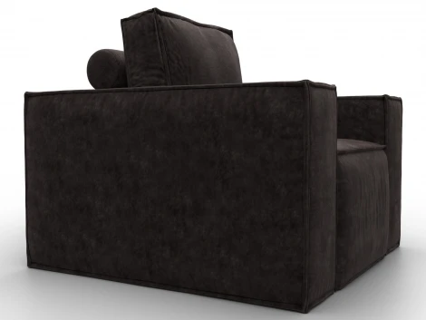 Кресло Лига-081 НПБ (ДСП,Велюр/Коричневый) Лига Диванов 134981