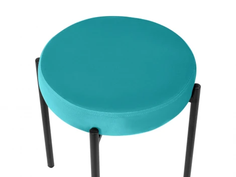 Комплект табуретов Simply 4 шт. ОГОГО Обстановочка! 966293 (Металл,Велюр/Бирюзовый)