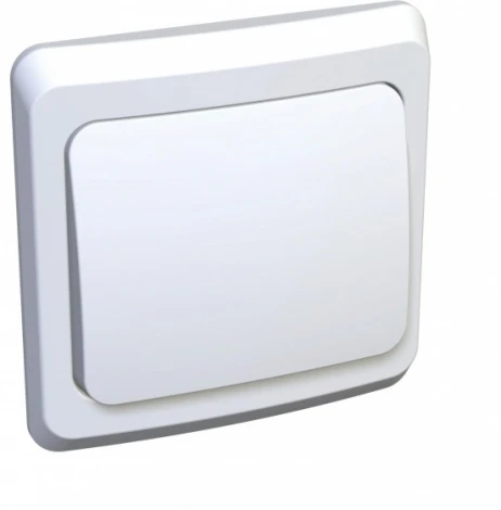 Выключатель встраиваемый одноклавишный (белый) Systeme Electric Этюд BC10-004B