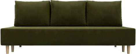 Диван прямой Лига-033 (Зеленый/Микровельвет) Лига Диванов арт.121081