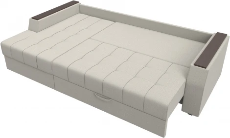 Диван угловой Эмир БС левый угол (Бежевый/Рогожка) Лига Диванов арт.123009L