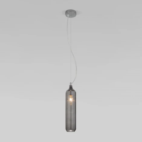 Светильник подвесной Eurosvet Siesta 50252/1 дымчатый (220V, на тросе, круглые)