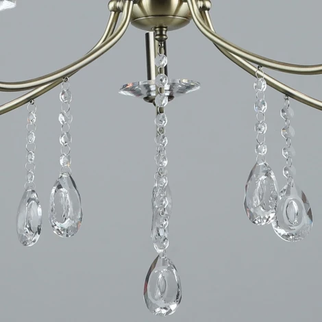 Подвесная люстра Reluce 03953-0.4-05 AB (220V, подвески, на цепи, подсвечник, свеча)