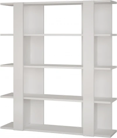 Стеллаж Прямые TITA BOOKCASE (ЛДСП/Белый) LEVE
