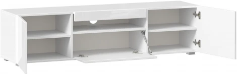 Тумба ТВ Бруклин, 1500 белый глянец, Любимый дом