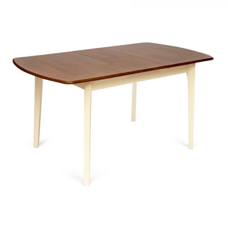 Стол ROBERTO (mod. EHR3248R+12 H4) rustic oak+cream (дуб+кремовый) (дерево гевея/мдф)