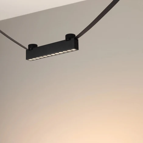 Трековый светильник светодиодный ART-INBELT-DOTS-L210-8W Day4000-MIX (BK, 33 deg, 48V, DALI) (Arlight, IP20 Металл) 051211