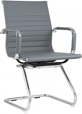 Кресло для посетителей TopChairs Visit серое УТ000001930