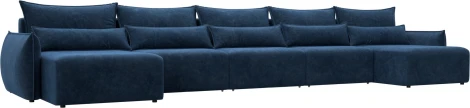 Диван п-образный Лига-051 НПБ МегаЛонг Лига Диванов (Велюр) арт.128746