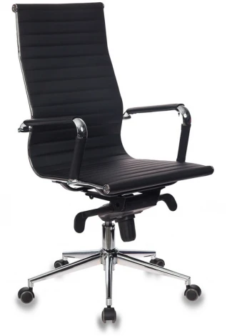 Кресло руководителя Бюрократ CH-883MB черный эко.кожа крестовина металл хром