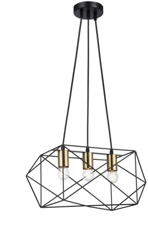 Подвесной светильник Escada Belfast 10174/3PL Е27*60W Black (220V, на проводе)