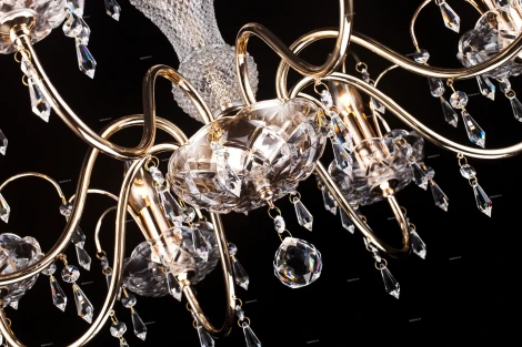 Подвесная люстра Arte Lamp Sparkles A3054LM-8GO