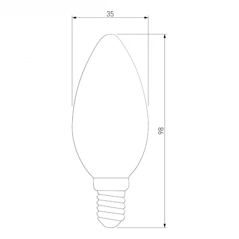 Лампочка светодиодная свеча прозрачная E14 9W 4200K Elektrostandard BLE1426