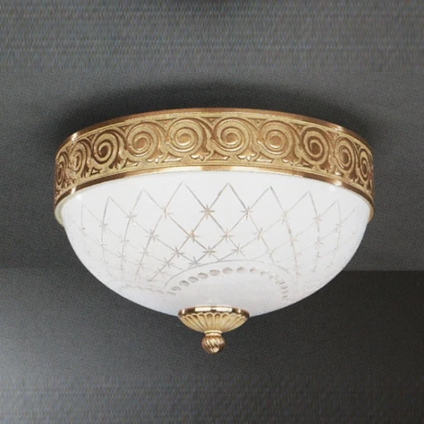 Потолочная люстра Reccagni Angelo 7202 PL 7202/2 (220V, узор в клетку)