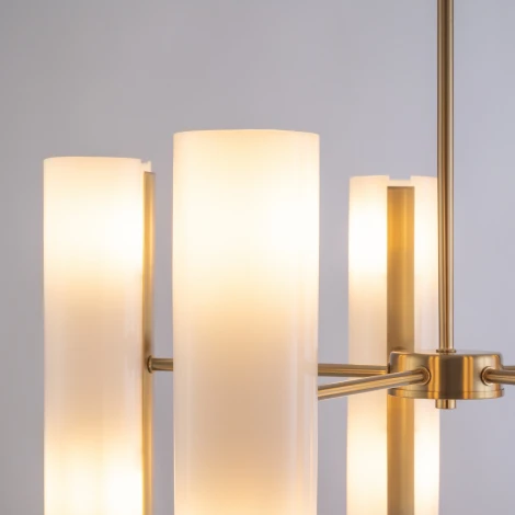 Потолочная люстра на штанге Freya Fiore FR5368CL-10BS (220V, круглые)