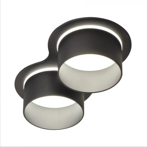 Встраиваемый двойной точечный светильник AM Group АМ 472/2 AM472/2-BK