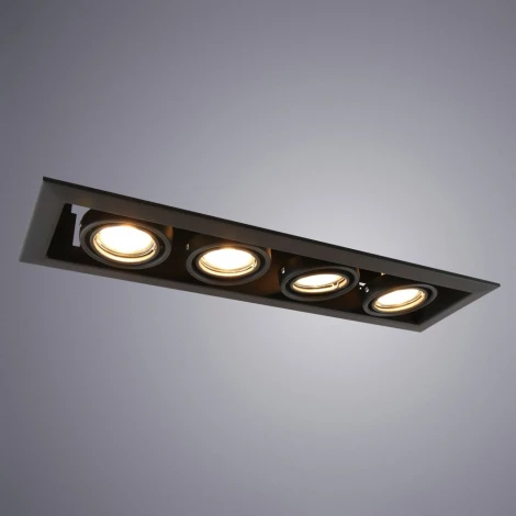 Встраиваемый точечный светильник Arte Lamp Cardani Piccolo A5941PL-4BK