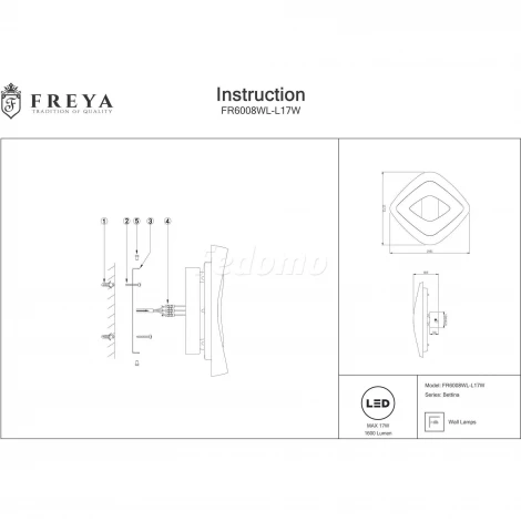 Настенный светильник Freya Bettina FR6008WL-L17W