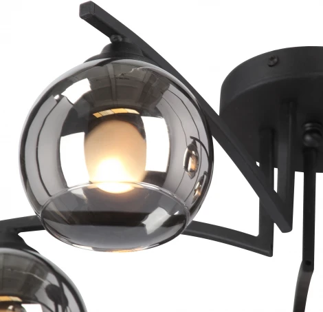 Потолочная люстра на штанге Vitaluce V4285-1/5PL (220V, шарики)