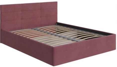 PROxSON Кровать Vector с бельевым ящиком (Ткань: Велюр Ultra Багряный) 180x200