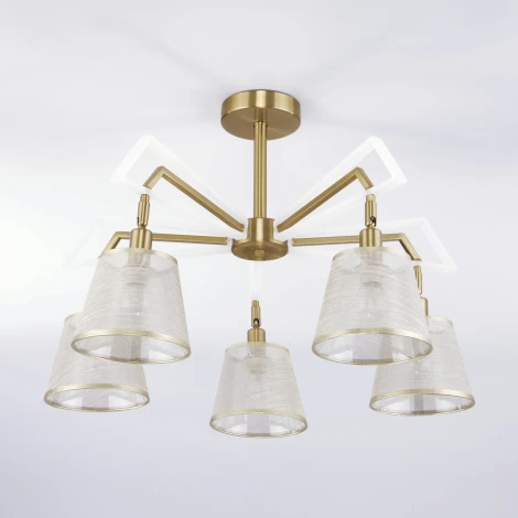 Потолочная люстра Eurosvet Alicante 60082/5 золотая бронза