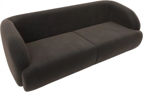 Диван прямой Лига-041 (Коричневый/Велюр) Лига Диванов арт.122202