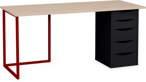 Композиция ОГОГО Board 1800х700 (ЛДСП/Красный,Черный)