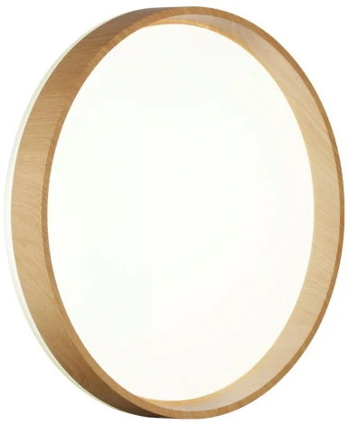 Настенно-потолочный светильник Sonex Gari Wood 7684/DL BASICA SN пластик/кор. под дер. LED 48Вт 4000K D390 IP43 (220V, круглые)