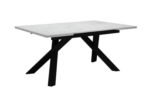 Стол DikLine DX140M Хромикс белый/опоры черные (2 уп.) 00-00084257