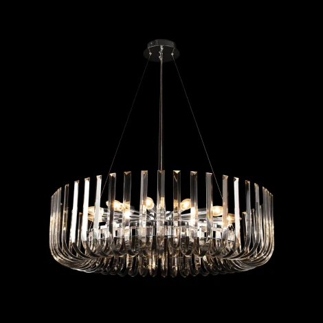 Подвесная люстра Loft It Dakota 10300/800 Nickel (220V, хрусталь, на тросе)