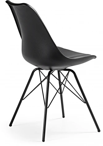 Обеденный стул La Forma (ex Julia Grup) Ralf (Черный/ Сталь,Пластик,Пена,Полипропилен)